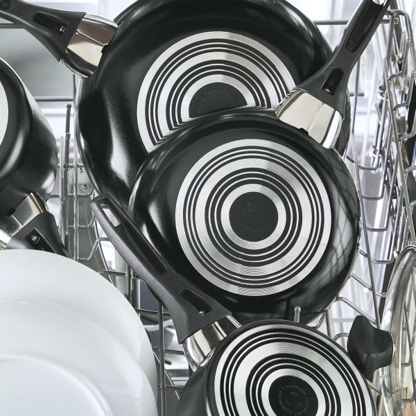 Farberware Dishwasher Safe Nonstick Jumbo Cooker/Saute Pan with Helper Handle - 6 Quart, Black - Image 2