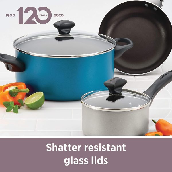 Farberware Dishwasher Safe Nonstick Jumbo Cooker/Saute Pan with Helper Handle - 6 Quart, Black - Image 11