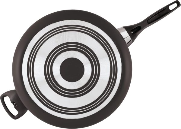 Farberware Dishwasher Safe Nonstick Jumbo Cooker/Saute Pan with Helper Handle - 6 Quart, Black - Image 3