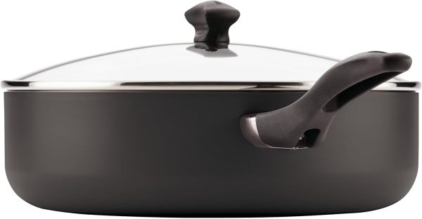 Farberware Dishwasher Safe Nonstick Jumbo Cooker/Saute Pan with Helper Handle - 6 Quart, Black - Image 5