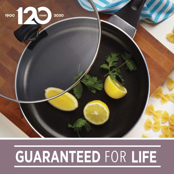 Farberware Dishwasher Safe Nonstick Jumbo Cooker/Saute Pan with Helper Handle - 6 Quart, Black - Image 9