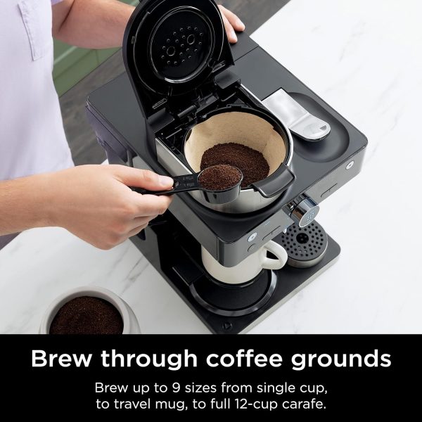 Ninja Espresso & Coffee Maker & Barista System, 3 Espresso Brew Styles, Single-Serve Coffee & Nespresso Capsule Compatible, Built-in Frother, Espresso, Cappuccino & Latte Maker, Black, CFN601 - Image 2